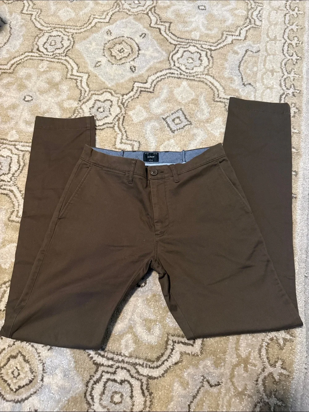 J. Crew 484 Slim Fit Stretch Chino Men's Woodland Brown Size 28/32